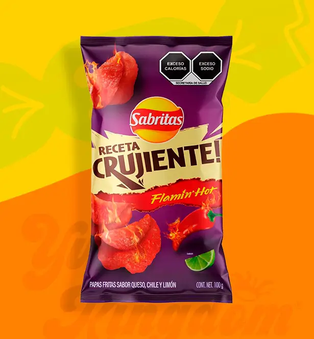 Papas Receta Crujiente Flamin Hot S