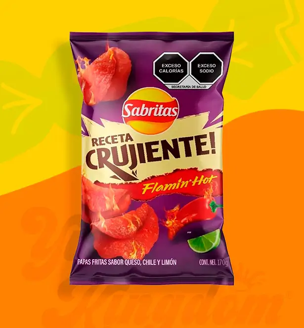 Papas Receta Crujiente Flamin Hot L